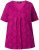 Ulla Popken Snake Print V-Neck Tee Magnolia Red - Koszulki z nadrukiem dla kobiet - 