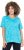 Ulla Popken Abstract Animal Print Short Sleeve Tee Deep Aqua - Koszulki z nadrukiem dla kobiet - 