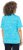 Ulla Popken Abstract Animal Print Short Sleeve Tee Deep Aqua - Koszulki z nadrukiem dla kobiet - 