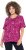 Ulla Popken Abstract Animal Print Short Sleeve Tee Magnolia Red - Koszulki z nadrukiem dla kobiet - 