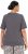 Ulla Popken Cactus Short Sleeve Graphic Tee Graphite Grey - Koszulki z nadrukiem dla kobiet - 