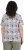 Ulla Popken Half-sleeve A-line V-neck Pointed Hem Animal Pattern T-shirt Moss - Koszulki z nadrukiem dla kobiet - 