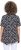 Ulla Popken Bow Print Short Sleeve Pointed Hem Tee Black - Koszulki z nadrukiem dla kobiet - 