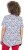 Ulla Popken Bow Print Short Sleeve Pointed Hem Tee Snow White - Koszulki z nadrukiem dla kobiet - 