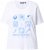 Ulla Popken Drinks And Sunset Graphic Tee Snow White - Koszulki z nadrukiem dla kobiet - 