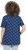 Ulla Popken Tile Print Short Sleeve Pleated Tee Dark Blue - Koszulki z nadrukiem dla kobiet - 