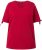 Ulla Popken Bow Print Split Sleeve Tee Ruby Red - Koszulki z nadrukiem dla kobiet - 