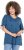 Ulla Popken Bow Print Split Sleeve Tee Indigo Denim - Koszulki z nadrukiem dla kobiet - 