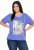 Ulla Popken Lady Of The Moon Short Sleeve Graphic Tee Lavender - Koszulki z nadrukiem dla kobiet - 