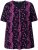 Ulla Popken Letter Print Short Sleeve Tee Magnolia Red - Koszulki z nadrukiem dla kobiet - 