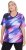 Ulla Popken Cutout Abstract Print Short Sleeve Tee Ink Blue - Koszulki z nadrukiem dla kobiet - 
