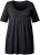 Ulla Popken Essential Front Pleat Tee Black - T-shirty - 