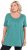 Ulla Popken Essential Front Pleat Tee Green - T-shirty - 