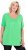 Ulla Popken Essential Front Pleat Tee Mint Green - T-shirty - 