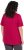 Ulla Popken Essential Front Pleat Tee Dark Raspberry - T-shirty - 