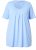 Ulla Popken Essential Front Pleat Tee Light Blue - T-shirty - 