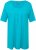 Ulla Popken Essential Front Pleat Tee Deep Aqua - T-shirty - 