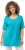 Ulla Popken Essential Front Pleat Tee Deep Aqua - T-shirty - 
