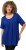 Ulla Popken Essential Front Pleat Tee Cobalt Blue - T-shirty - 