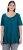 Ulla Popken Essential Front Pleat Tee Cerulean - T-shirty - 