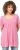 Ulla Popken Essential Front Pleat Tee Light Pink - T-shirty - 