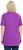 Ulla Popken Essential Front Pleat Tee Purple - T-shirty - 