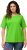 Ulla Popken Piping Accent Functional UVP 50+ Stretch Knit Top Light Green - T-shirty - 