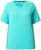 Ulla Popken Piping Accent Functional UVP 50+ Stretch Knit Top Aqua Green - T-shirty - 