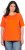 Ulla Popken Piping Accent Functional UVP 50+ Stretch Knit Top Orange Red - T-shirty - 