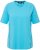 Ulla Popken Piping Accent Functional UVP 50+ Stretch Knit Top Bright Turquoise - T-shirty - 