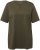 Ulla Popken Essential Notch Neck Stretch Tee Forest Green - T-shirty - 