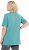 Ulla Popken Essential Notch Neck Stretch Tee Pale Green - T-shirty - 