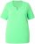Ulla Popken Essential Notch Neck Stretch Tee Mint Green - T-shirty - 