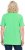 Ulla Popken Essential Notch Neck Stretch Tee Mint Green - T-shirty - 