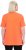 Ulla Popken Essential Notch Neck Stretch Tee Coral Pink - T-shirty - 