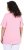Ulla Popken Essential Notch Neck Stretch Tee Pink - T-shirty - 
