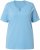 Ulla Popken Essential Notch Neck Stretch Tee Light Teal - T-shirty - 