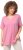 Ulla Popken Essential Notch Neck Stretch Tee Light Pink - T-shirty - 