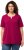 Ulla Popken Essential Notch Neck Stretch Tee Magnolia Red - T-shirty - 