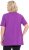 Ulla Popken Essential Notch Neck Stretch Tee Purple - T-shirty - 