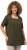 Ulla Popken Essential Square Neck Stretch Tee Forest Green - T-shirty - 