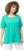 Ulla Popken Essential Square Neck Stretch Tee Turquoise Green - T-shirty - 