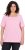 Ulla Popken Essential Square Neck Stretch Tee Pink - T-shirty - 