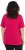 Ulla Popken Essential Square Neck Stretch Tee Dark Raspberry - T-shirty - 