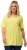 Ulla Popken Essential Square Neck Stretch Tee Lemon Yellow - T-shirty - 