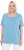 Ulla Popken Essential Square Neck Stretch Tee Light Teal - T-shirty - 