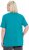 Ulla Popken Essential Square Neck Stretch Tee Green Emerald - T-shirty - 