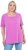 Ulla Popken Essential Square Neck Stretch Tee Cool Pink - T-shirty - 