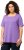 Ulla Popken Essential Square Neck Stretch Tee Pale Lilac - T-shirty - 