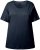 Ulla Popken Double Layer Rounded V-Neck Slim Fit Tee Navy Blue - T-shirty - 